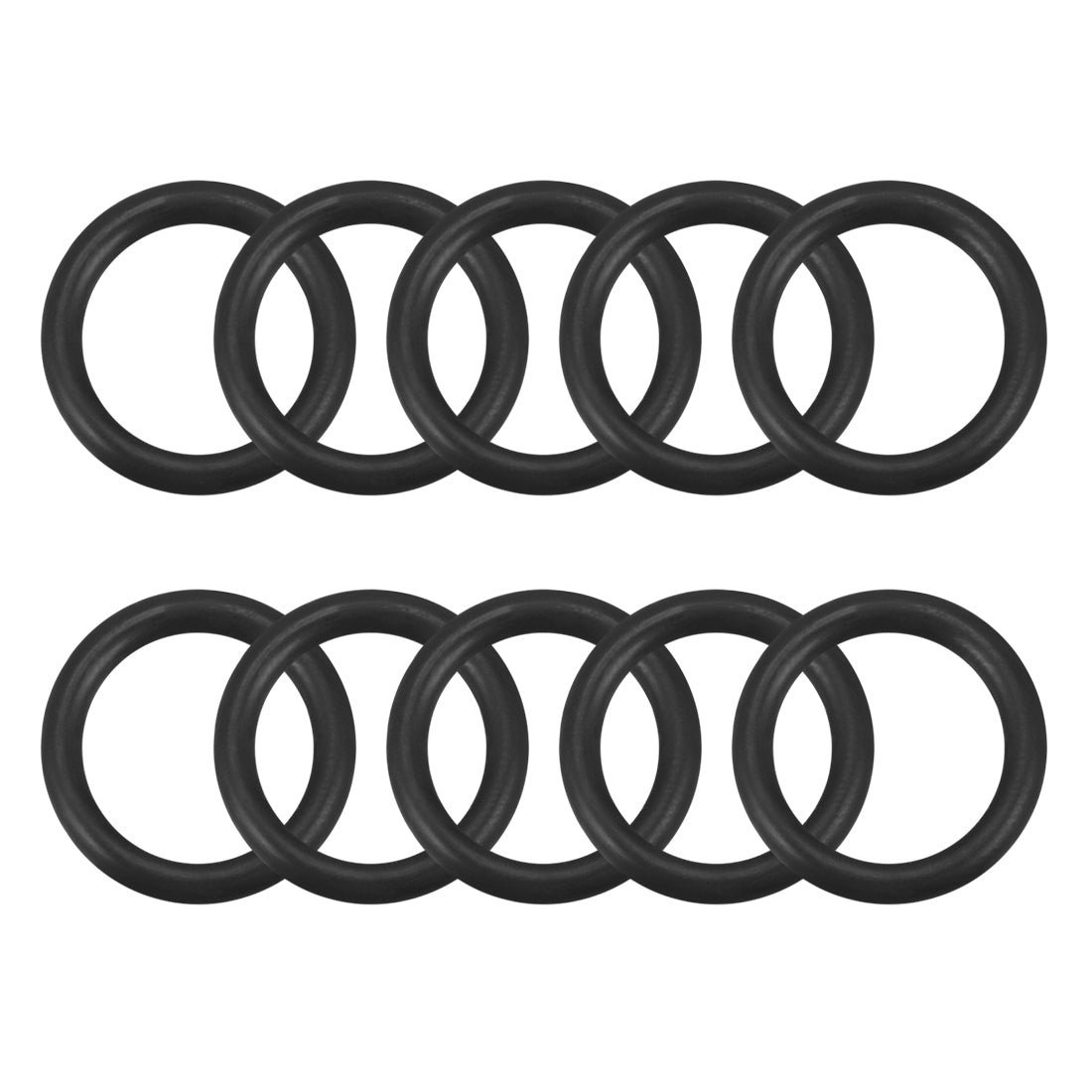 uxcell Uxcell O-Rings Nitrile Rubber 13.2mm x 18mm x 2.4mm Seal Rings Sealing Gasket 10pcs