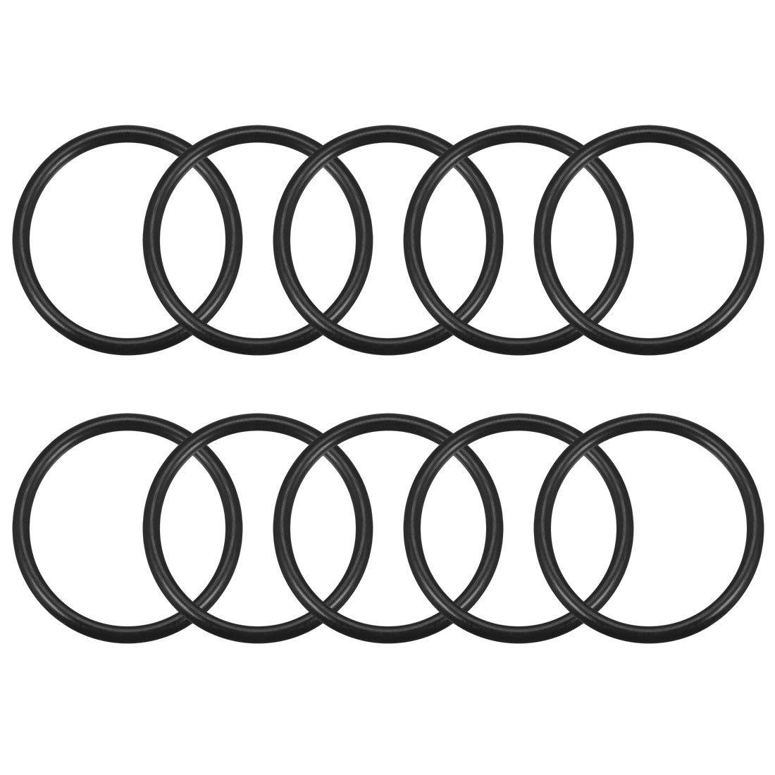 uxcell Uxcell O-Rings Nitrile Rubber 30.2mm x 35mm x 2.4mm Seal Rings Sealing Gasket 10pcs