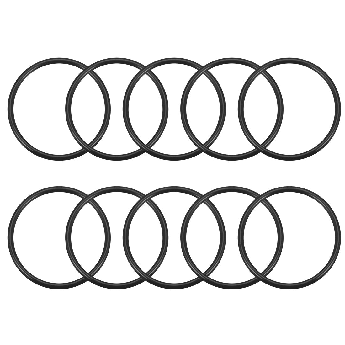 uxcell Uxcell O-Rings Nitrile Rubber 31.2mm x 36mm x 2.4mm Seal Rings Sealing Gasket 10pcs