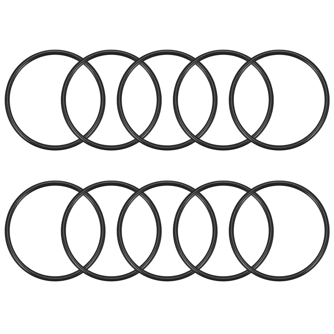 uxcell Uxcell O-Rings Nitrile Rubber 38.2mm x 43mm x 2.4mm Seal Rings Sealing Gasket 10pcs