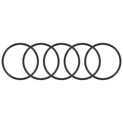 uxcell Uxcell O-Rings Nitrile Rubber, 40.2mm Inner Diameter, 45mm OD, 2.4mm Width, Round Seal Gasket, Pack of 5