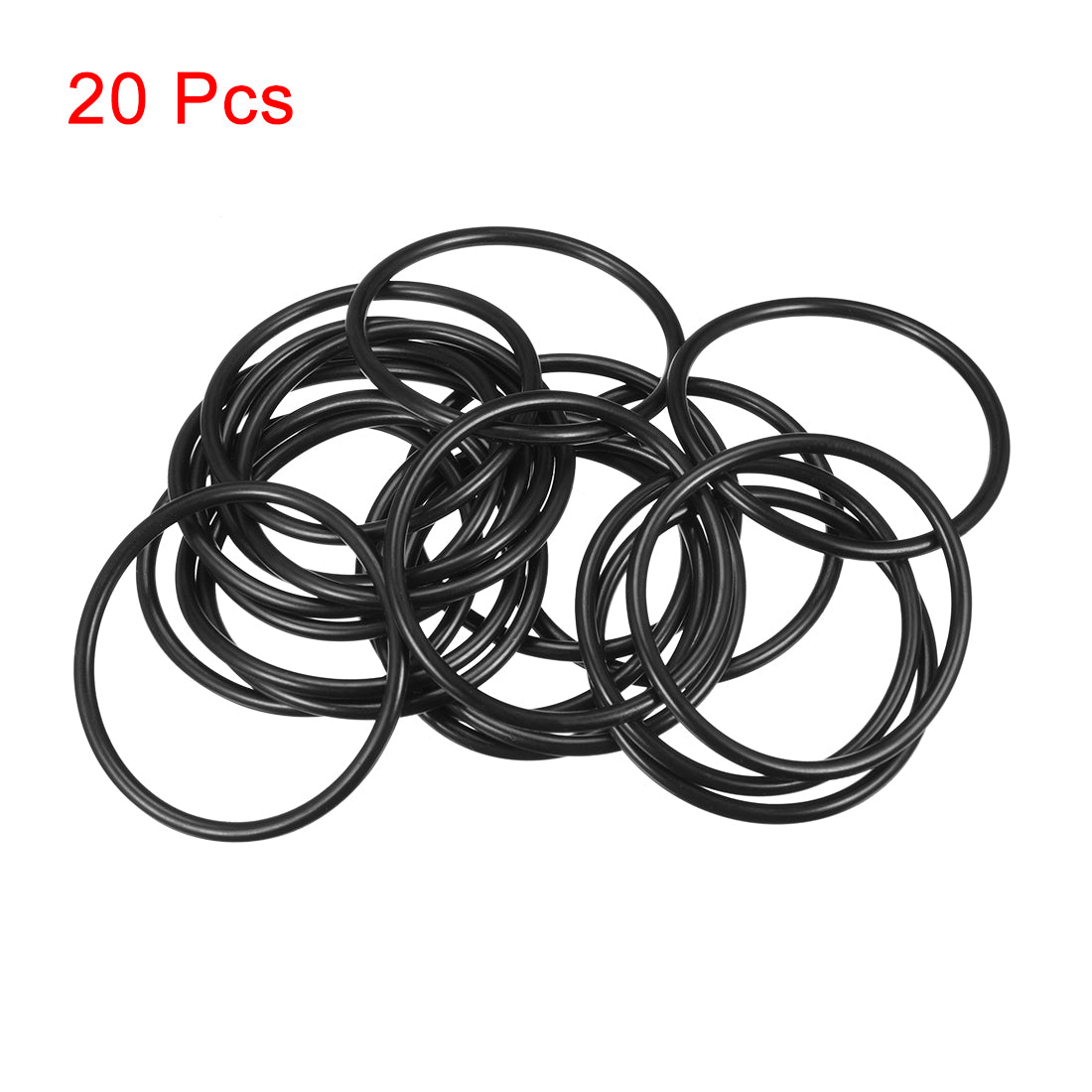 uxcell Uxcell O-Rings Nitrile Rubber 43.2mm x 48mm x 2.4mm Seal Rings Sealing Gasket 20pcs