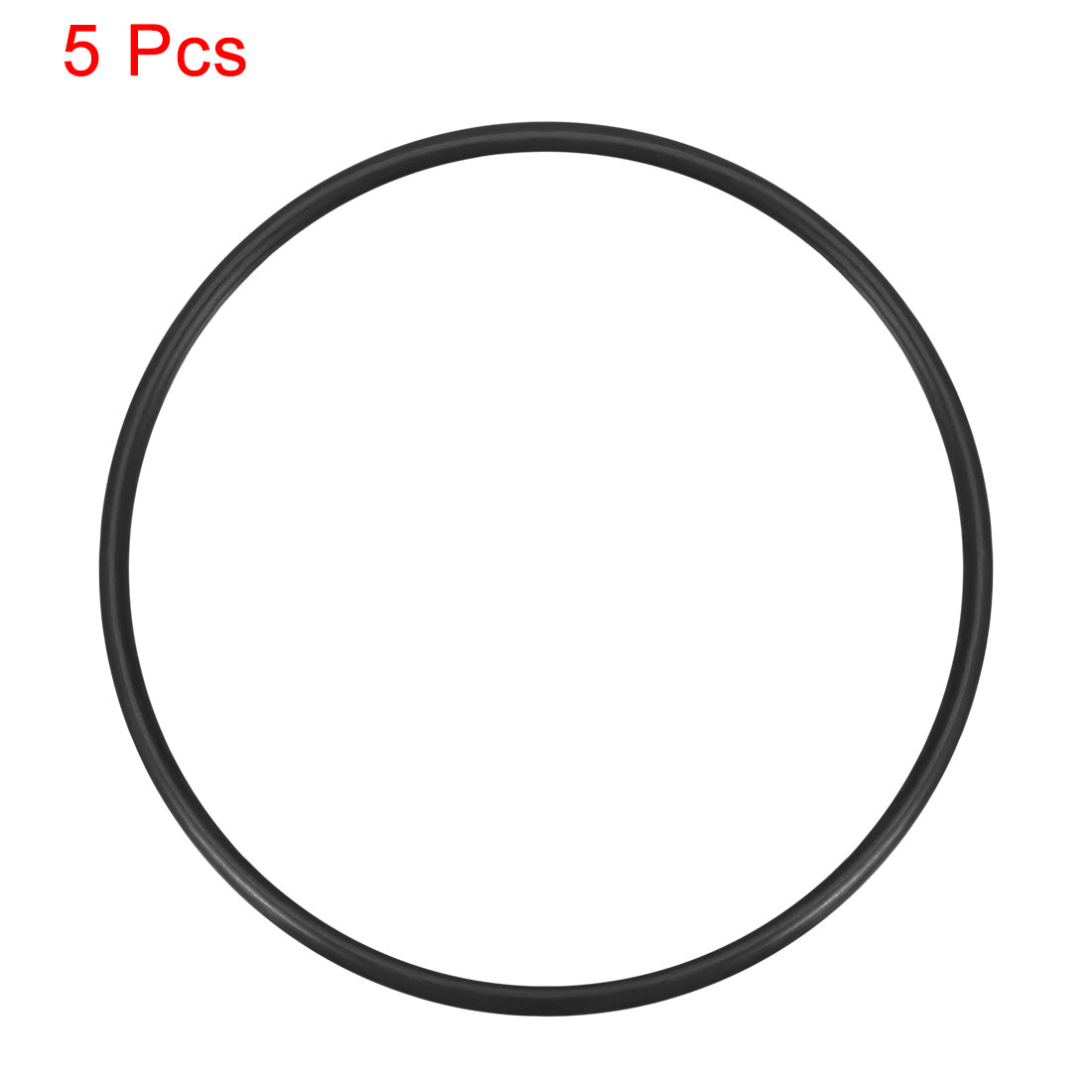 uxcell Uxcell O-Rings Nitrile Rubber, 63.2mm Inside Diameter, 68mm OD, 2.4mm Width, Round Seal Gasket(Pack of 5)