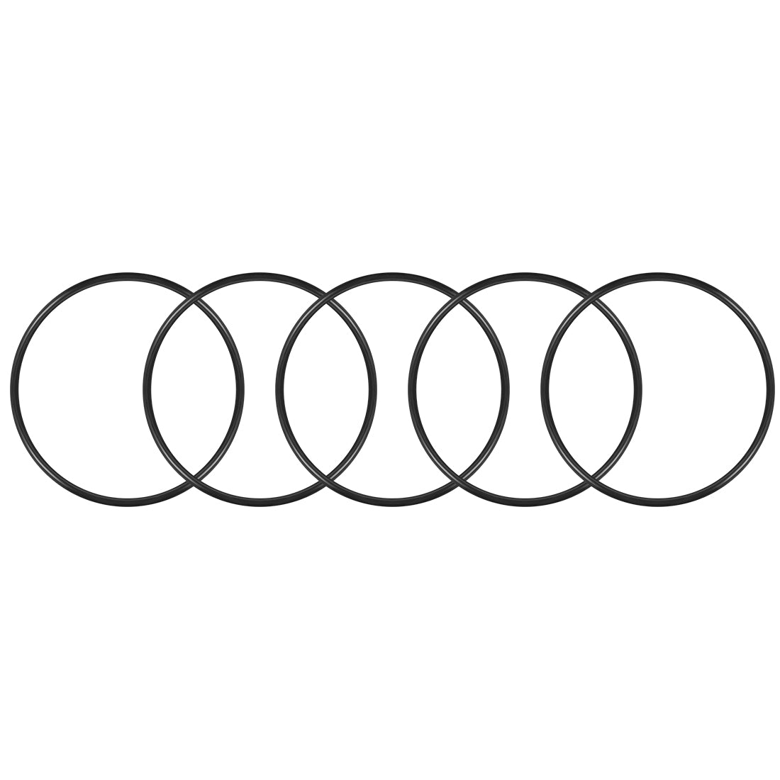 uxcell Uxcell O-Rings Nitrile Rubber 73.2mm x 78mm x 2.4mm Seal Rings Sealing Gasket 5pcs