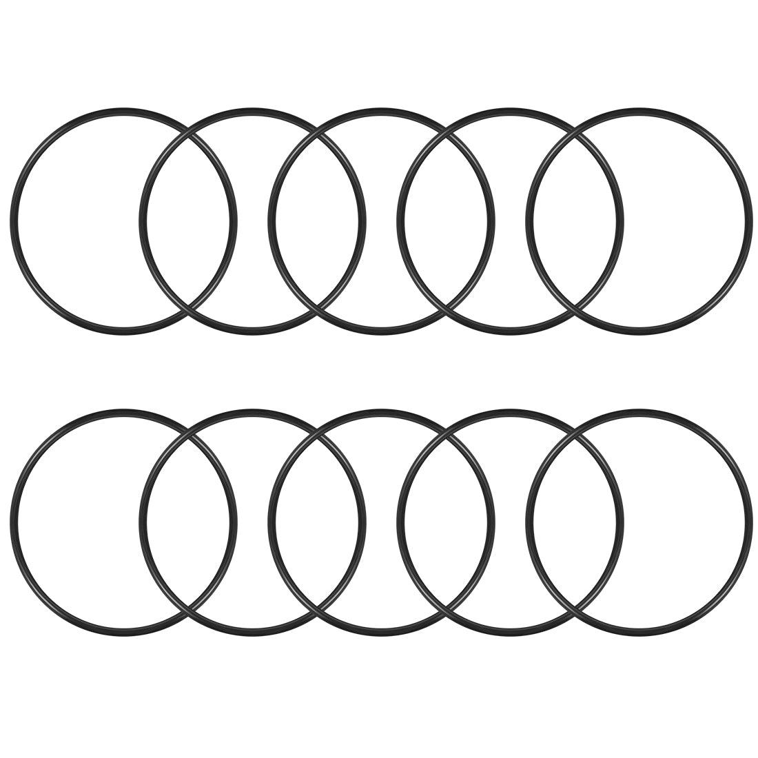uxcell Uxcell O-Rings Nitrile Rubber 73.2mm x 78mm x 2.4mm Seal Rings Sealing Gasket 10pcs