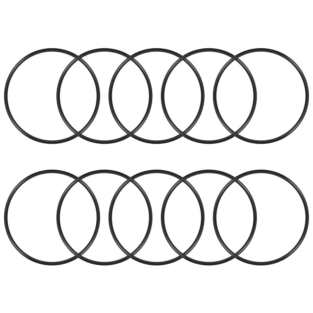 uxcell Uxcell O-Rings Nitrile Rubber 85.2mm x 90mm x 2.4mm Seal Rings Sealing Gasket 10pcs