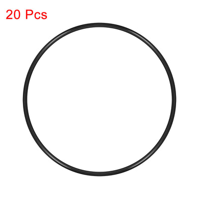Harfington Uxcell O-Rings Nitrile Rubber 95.2mm x 100mm x 2.4mm Seal Rings Sealing Gasket 20pcs