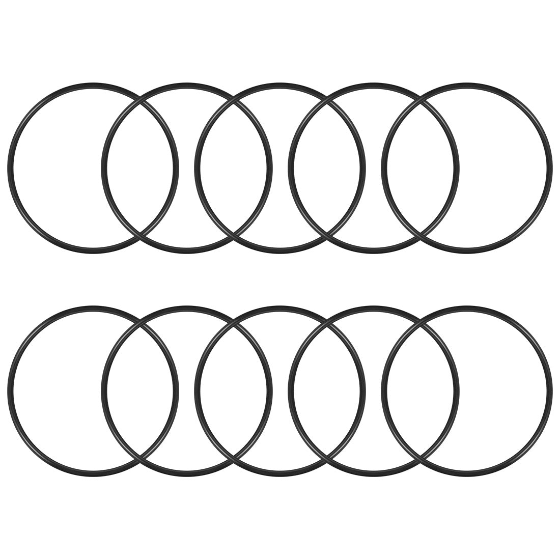 uxcell Uxcell O-Rings Nitrile Rubber 95.2mm x 100mm x 2.4mm Seal Rings Sealing Gasket 10pcs
