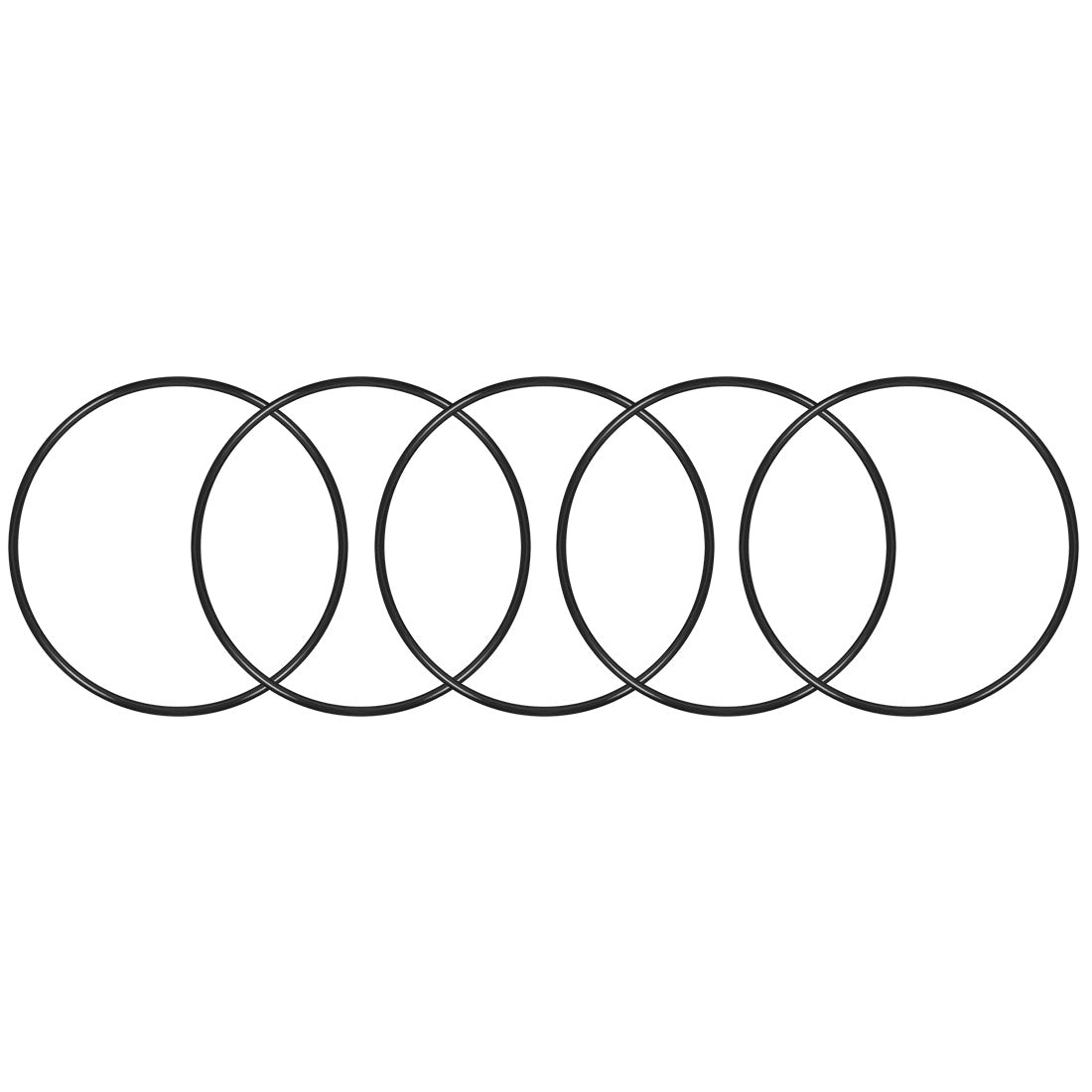 uxcell Uxcell O-Rings Nitrile Rubber 100.2mm x 105mm x 2.4mm Seal Rings Sealing Gasket 5pcs