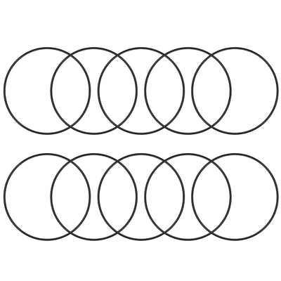 uxcell Uxcell O-Rings Nitrile Rubber 125.2mm x 130mm x 2.4mm Seal Rings Sealing Gasket 10pcs
