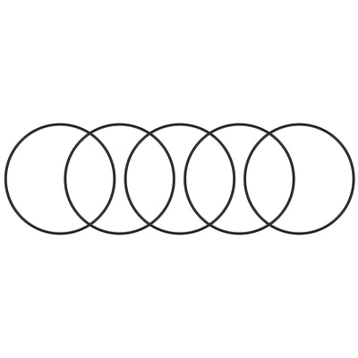 uxcell Uxcell O-Rings Nitrile Rubber 130.2mm x 135mm x 2.4mm Seal Rings Sealing Gasket 5pcs