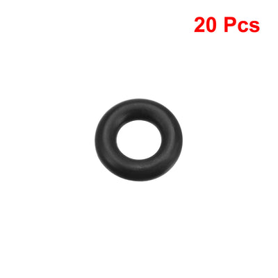Harfington Uxcell O-Rings Nitrile Rubber 6.8mm x 13mm x 3.1mm Seal Rings Sealing Gasket 20pcs