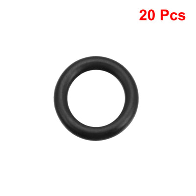 Harfington Uxcell O-Rings Nitrile Rubber 11.8mm x 18mm x 3.1mm Seal Rings Sealing Gasket 20pcs