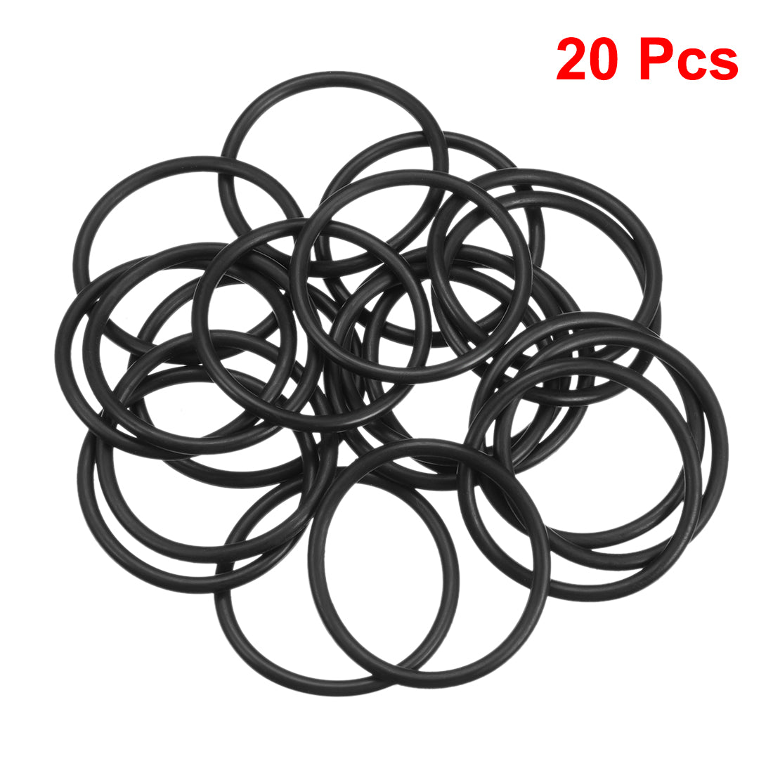 uxcell Uxcell O-Rings Nitrile Rubber 35.8mm x 42mm x 3.1mm Seal Rings Sealing Gasket 20pcs