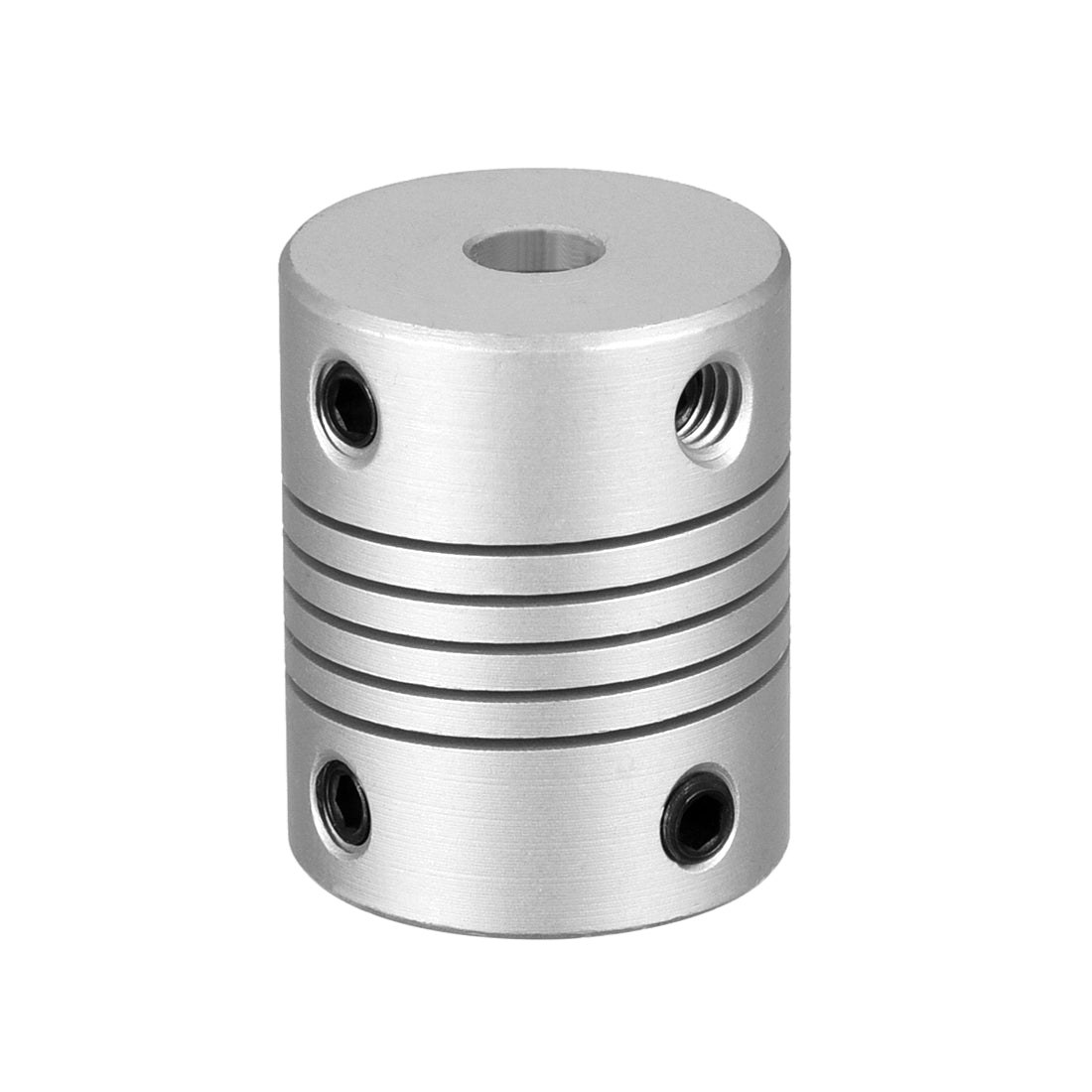 uxcell Uxcell 5mm to 8mm Aluminum Alloy Shaft Coupling Flexible Coupler Motor Connector Joint L25xD20 Silver