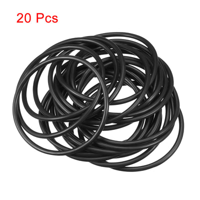 Harfington Uxcell O-Rings Nitrile Rubber 48.8mm x 55mm x 3.1mm Seal Rings Sealing Gasket 20pcs