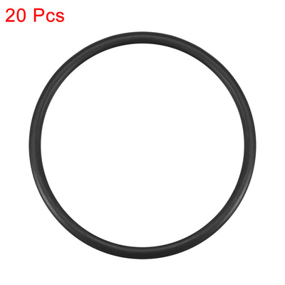 Harfington Uxcell O-Rings Nitrile Rubber 51.8mm x 58mm x 3.1mm Seal Rings Sealing Gasket 20pcs