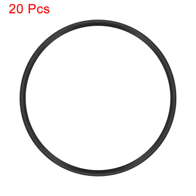 Harfington Uxcell O-Rings Nitrile Rubber 58.8mm x 65mm x 3.1mm Seal Rings Sealing Gasket 20pcs