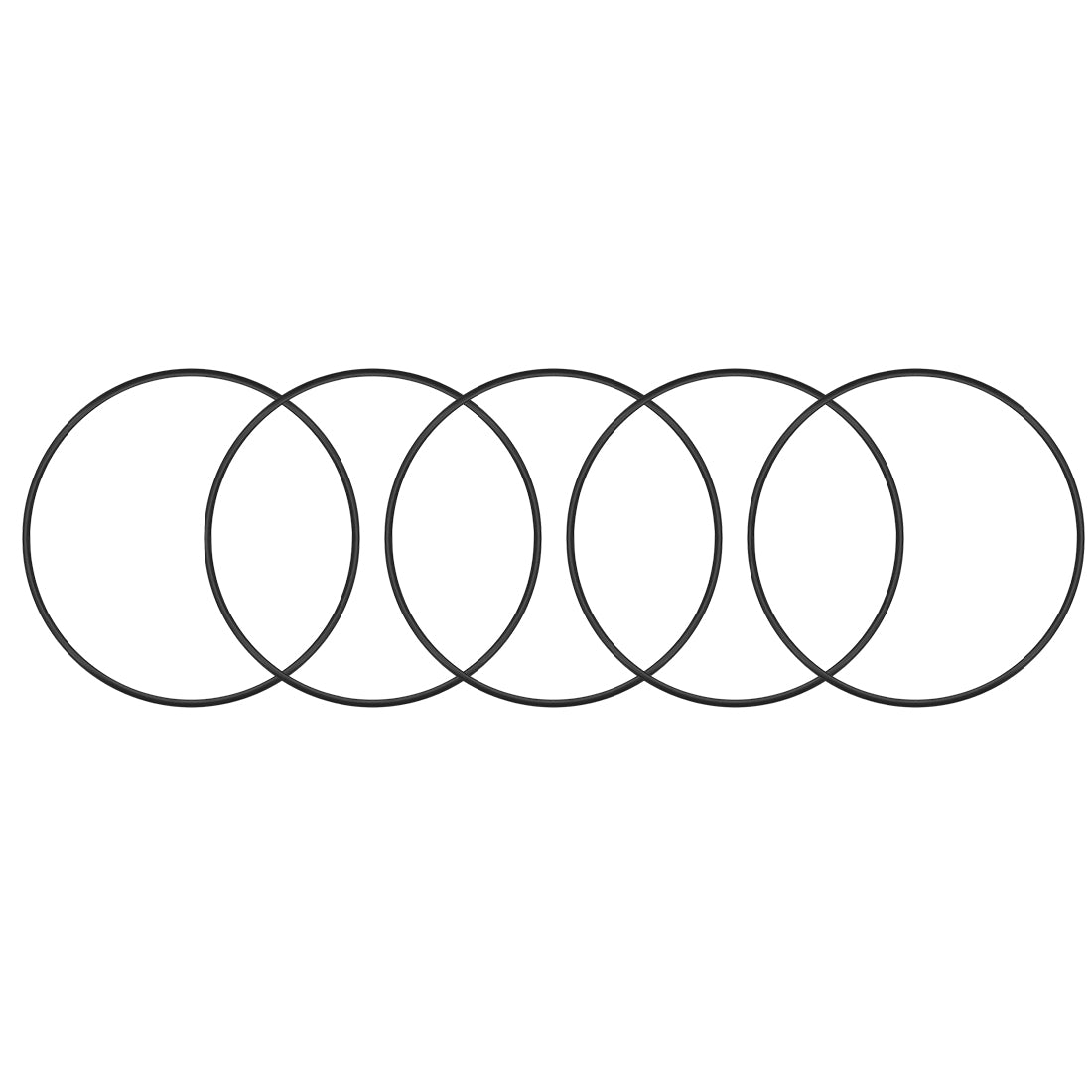 uxcell Uxcell O-Rings Nitrile Rubber 118.8mm x 125mm x 3.1mm Seal Rings Sealing Gasket 5pcs