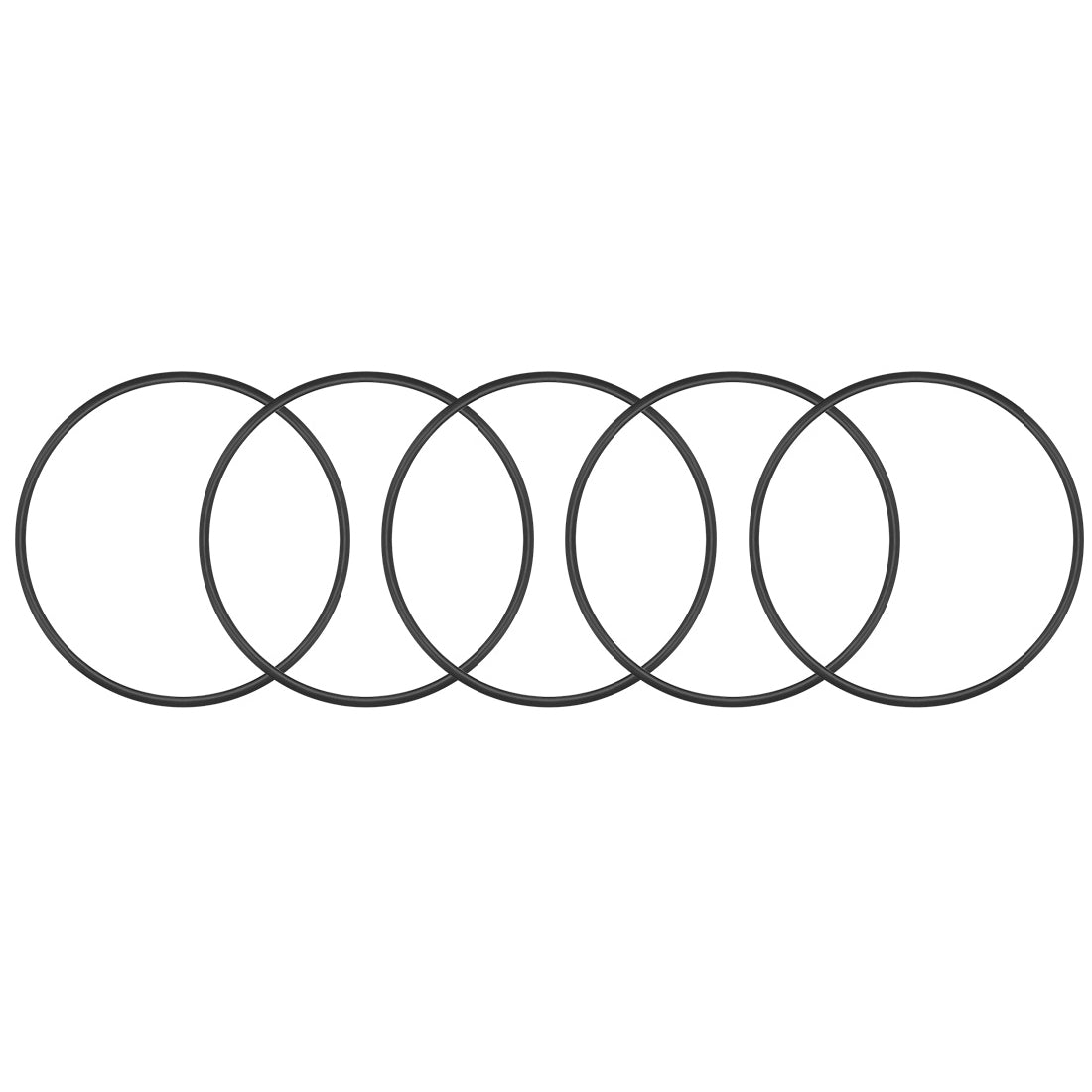 uxcell Uxcell O-Rings Nitrile Rubber 149.2mm x 155mm x 2.9mm Seal Rings Sealing Gasket 5pcs