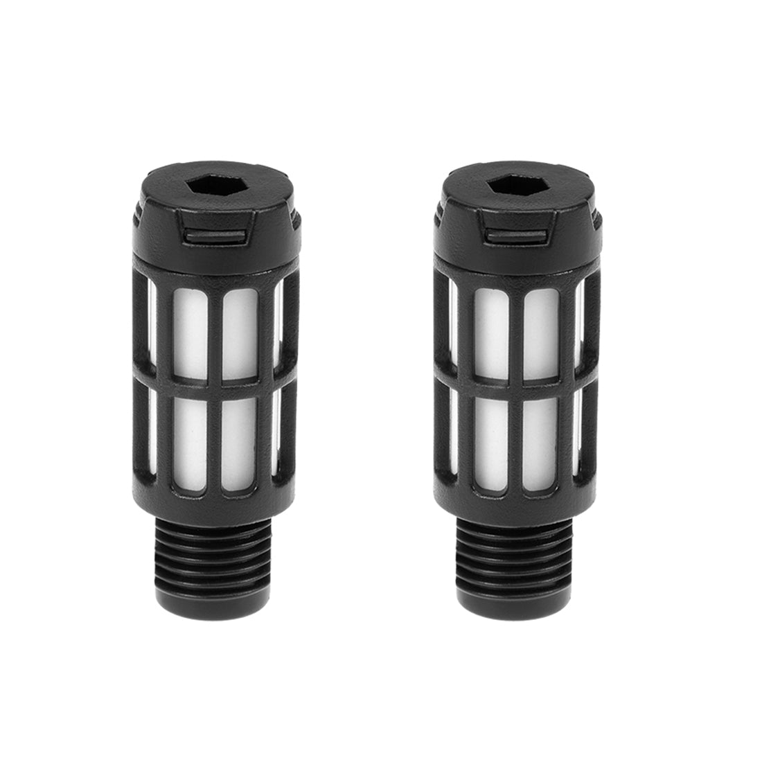 Harfington Plastic Pneumatic Muffler Exhaust Air Line 5pcs