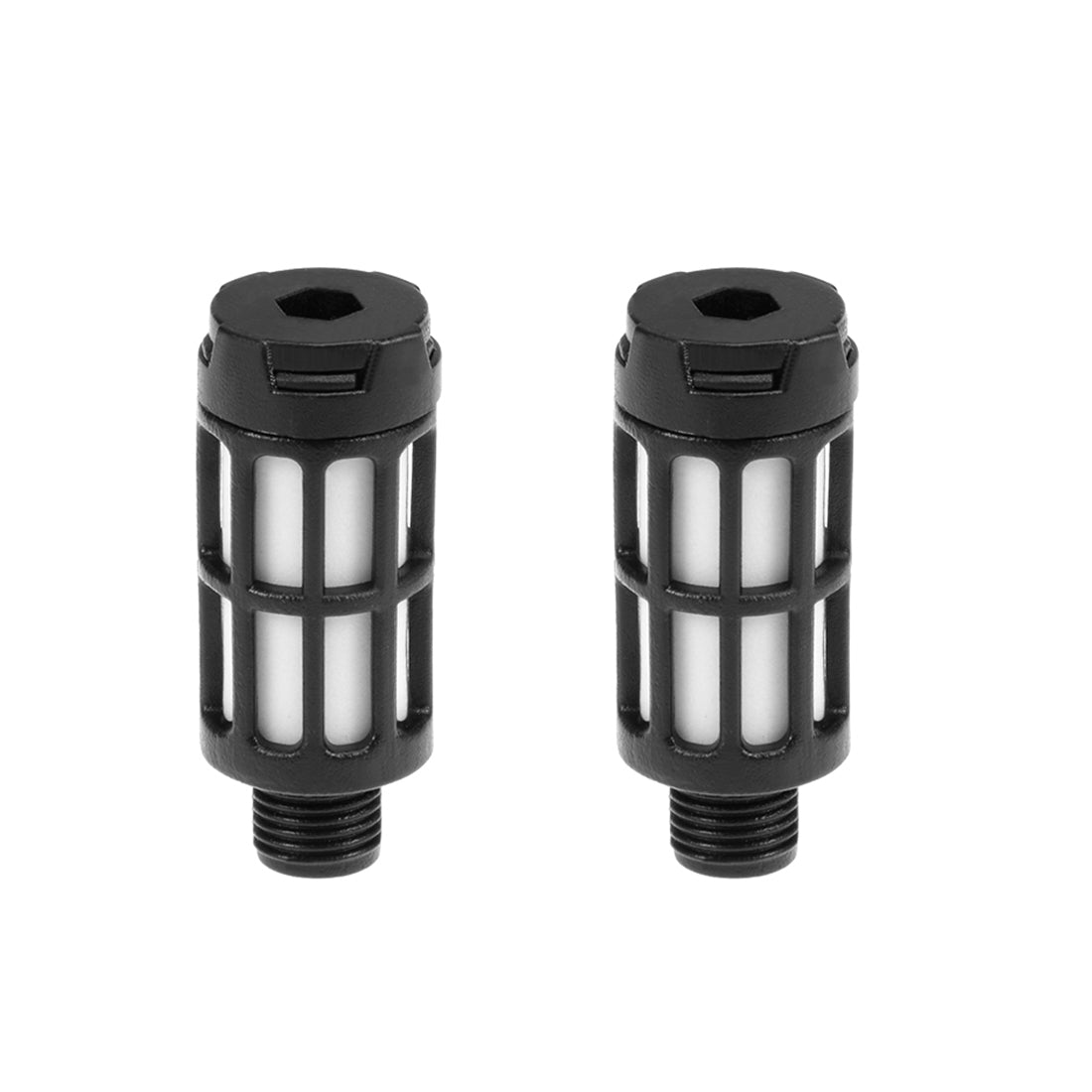 Harfington Plastic Pneumatic Muffler Exhaust Air Line 5pcs