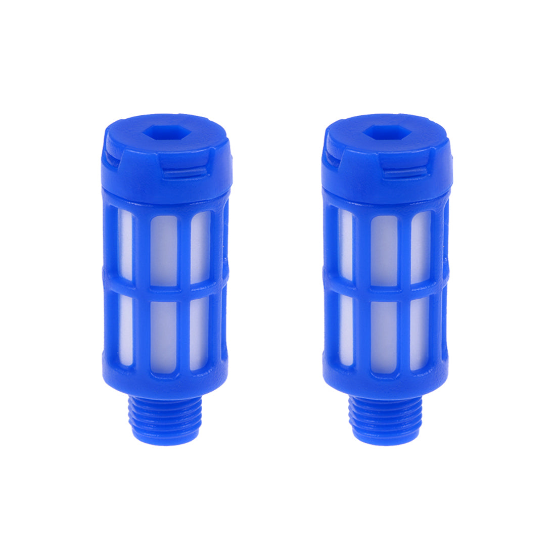 Harfington Plastic Pneumatic Muffler Exhaust Air Line 5pcs