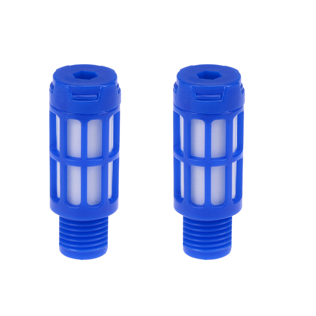 Harfington Plastic Pneumatic Muffler Exhaust Air Line 5pcs