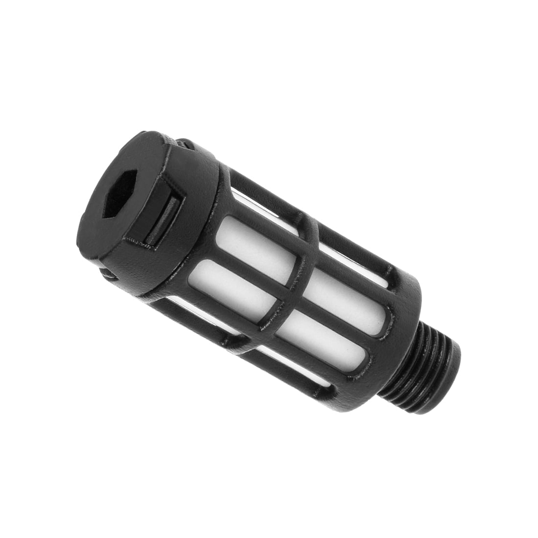 Harfington Plastic Pneumatic Muffler Exhaust Air Line Blue Black 10pcs