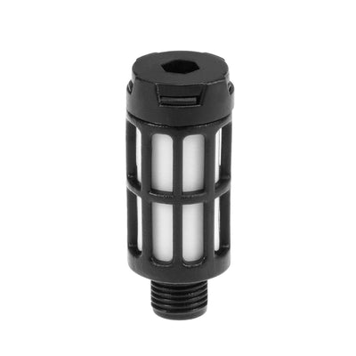 Harfington Plastic Pneumatic Muffler Exhaust Air Line Blue Black 10pcs