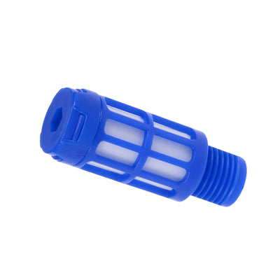 Harfington Plastic Pneumatic Muffler Exhaust Air Line Blue Black 30pcs