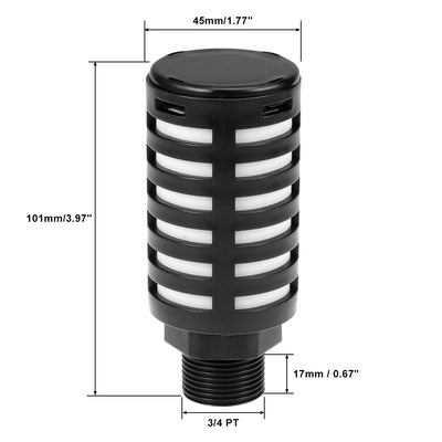 Harfington Plastic Pneumatic Muffler Exhaust Air Line