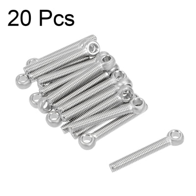 Harfington M 304 Stainless Steel Machine Shoulder Lift Eye Bolt Rigging 20pcs