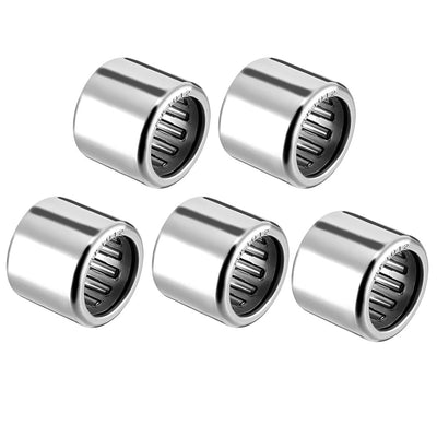 Harfington Uxcell HK Series Needle Roller Bearings, Stamping Steel Drawn Cup Metric