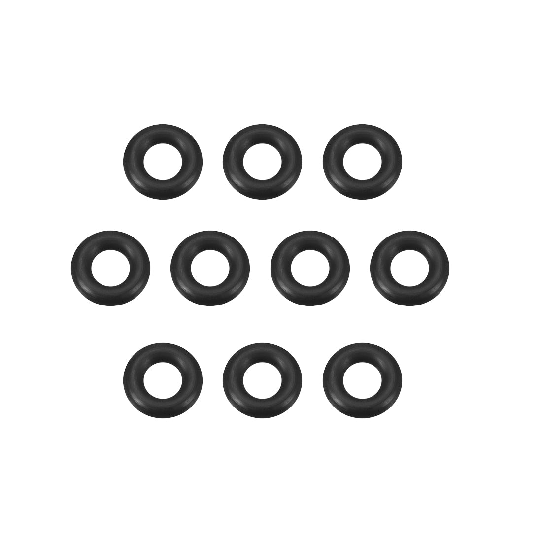 uxcell Uxcell O-Rings Nitrile Rubber 7.6mm x 12.9mm x 2.65mm Seal Rings Sealing Gasket 10pcs