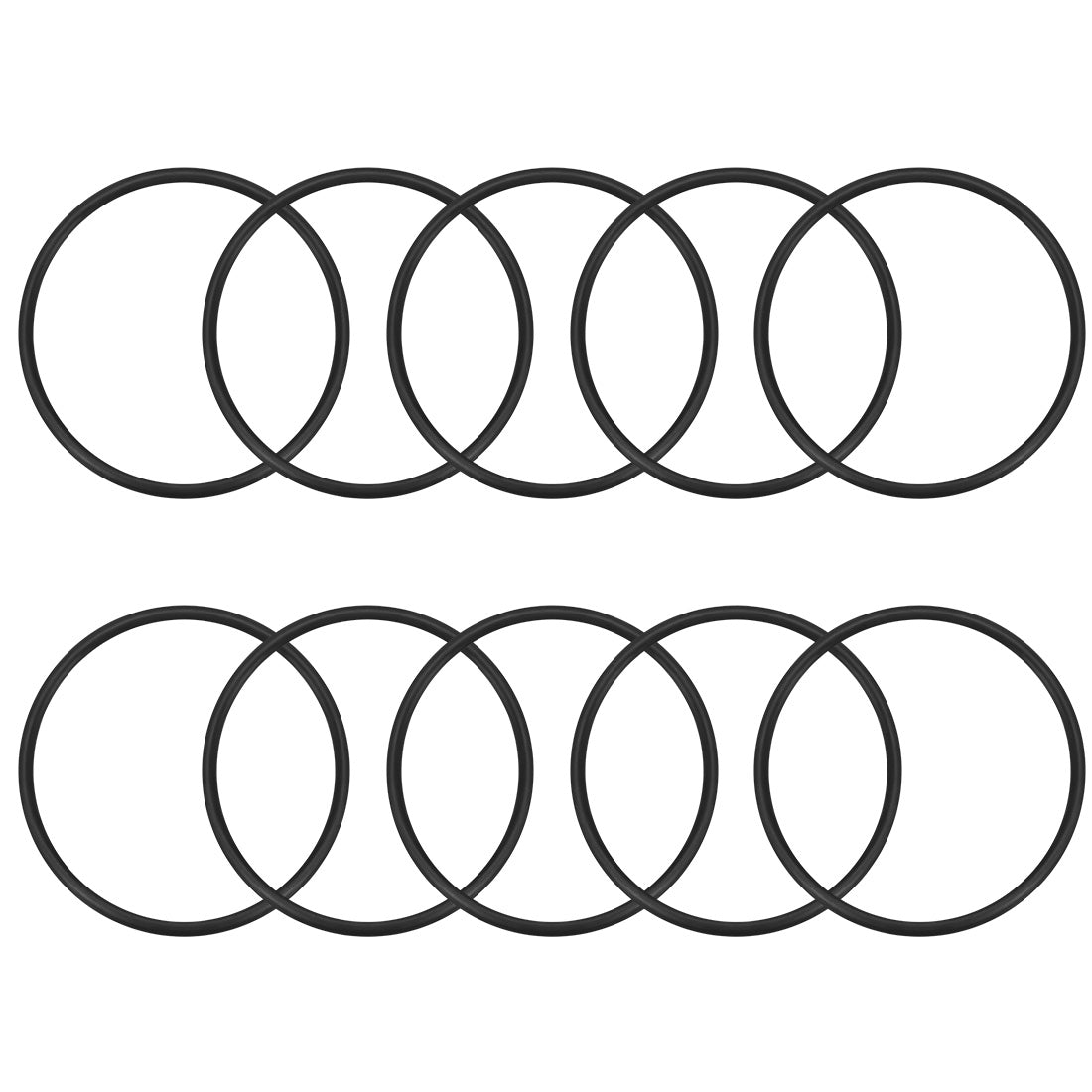 uxcell Uxcell O-Rings Nitrile Rubber 47.5mm x 52.8mm x 2.65mm Seal Rings Sealing Gasket 10pcs