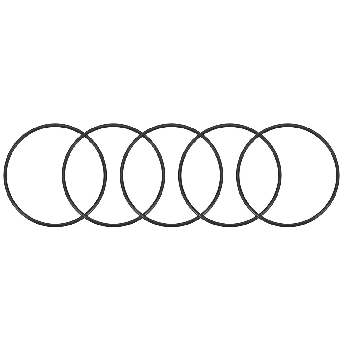 uxcell Uxcell O-Rings Nitrile Rubber 69mm x 74.3mm x 2.65mm Seal Rings Sealing Gasket 5pcs