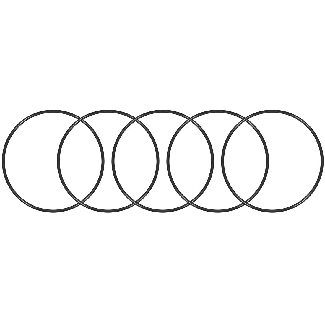 uxcell Uxcell O-Rings Nitrile Rubber 150mm x 155.3mm x 2.65mm Seal Rings Sealing Gasket 5pcs