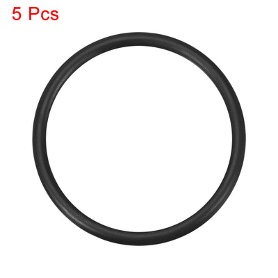 Harfington Uxcell O-Rings Nitrile Rubber 38mm x 44mm x 3mm Seal Rings Sealing Gasket 5pcs