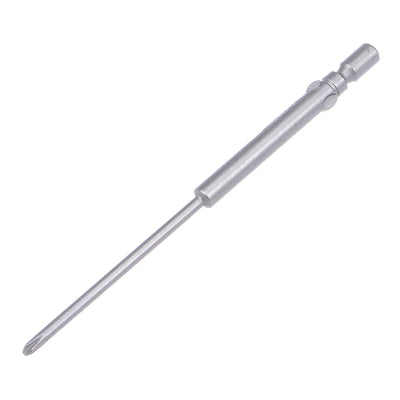 Harfington Uxcell 10 Pcs 4mm Shank 80mm Length 2mm Phillips PH0 Magnetic S2 Screwdriver Bits