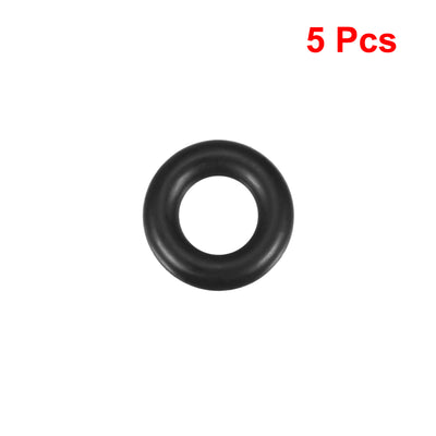 Harfington Uxcell O-Rings Nitrile Rubber 7mm x 17mm x 5mm Seal Rings Sealing Gasket 5pcs