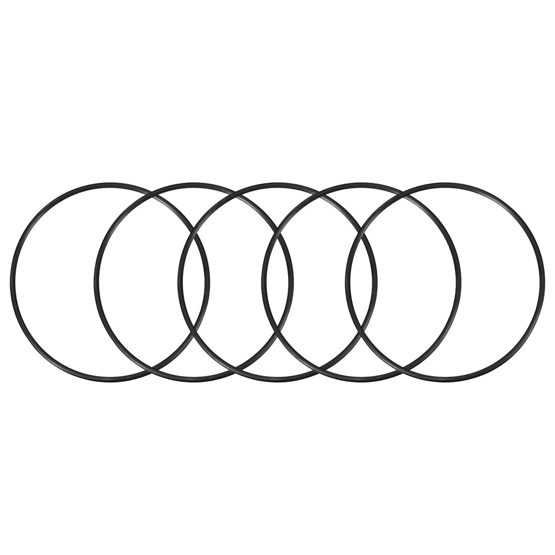 uxcell Uxcell O-Rings Nitrile Rubber 120mm x 130mm x 5mm Seal Rings Sealing Gasket 5pcs