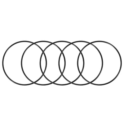 uxcell Uxcell O-Rings Nitrile Rubber 120mm x 130mm x 5mm Seal Rings Sealing Gasket 5pcs