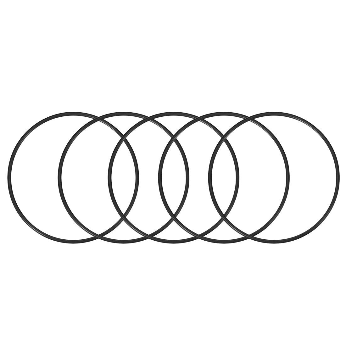 uxcell Uxcell O-Rings Nitrile Rubber 130mm x 140mm x 5mm Seal Rings Sealing Gasket 5pcs