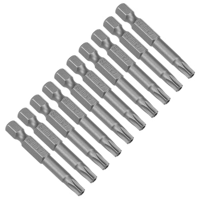 Harfington Uxcell S2 1/4" Hex Magnetic Torx Head Screwdriver Bits
