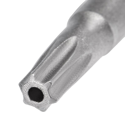 Harfington 5 Pcs 1/4" Hex Shank T15 Magnetic Security Torx Screwdriver Bits 100mm Length