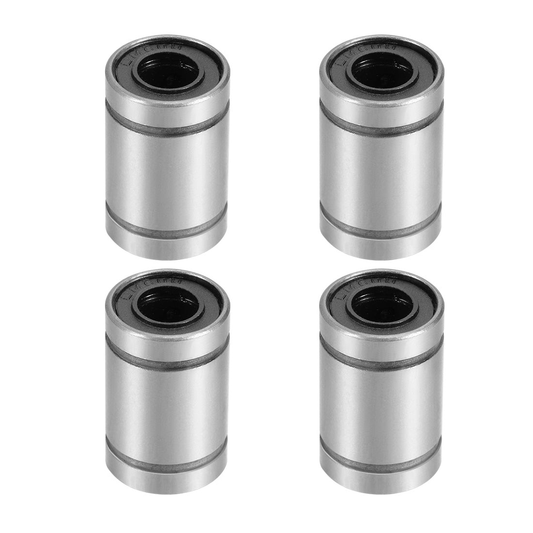 uxcell Uxcell LM6UU Linear Ball Bearings 6mm Bore 12mm OD 19mm Length for CNC 3D Printer 4pcs