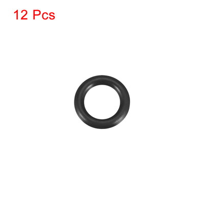 Harfington Uxcell O-Rings Nitrile Rubber 7mm x 11mm x 2mm Seal Rings Sealing Gasket 12pcs
