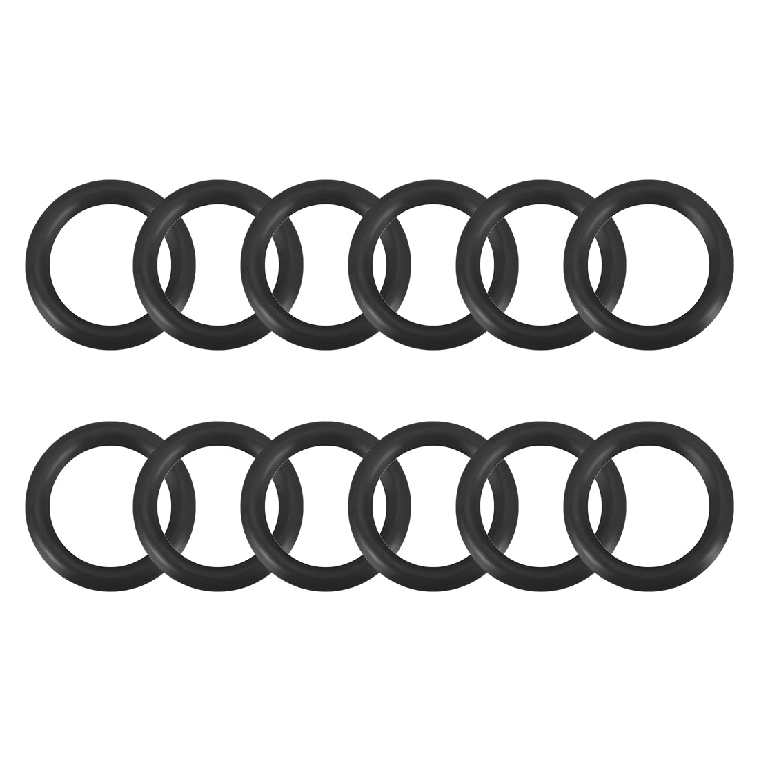 uxcell Uxcell O-Rings Nitrile Rubber 8mm x 12mm x 2mm Seal Rings Sealing Gasket 12pcs
