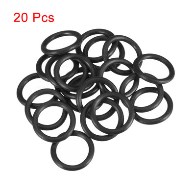 Harfington Uxcell O-Rings Nitrile Rubber 11mm x 15mm x 2mm Seal Rings Sealing Gasket 20pcs